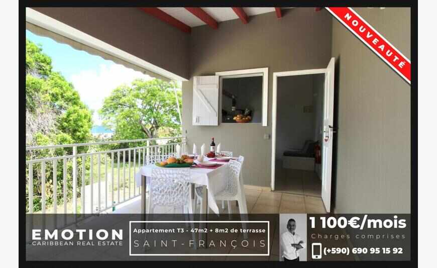 Appartement T3 - 47M2 + 8M2 De Terrasse...