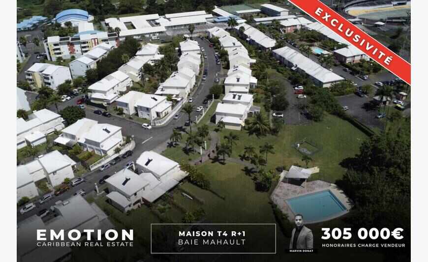 Maison T4 R+1 - 113m2 - Baie Mahault