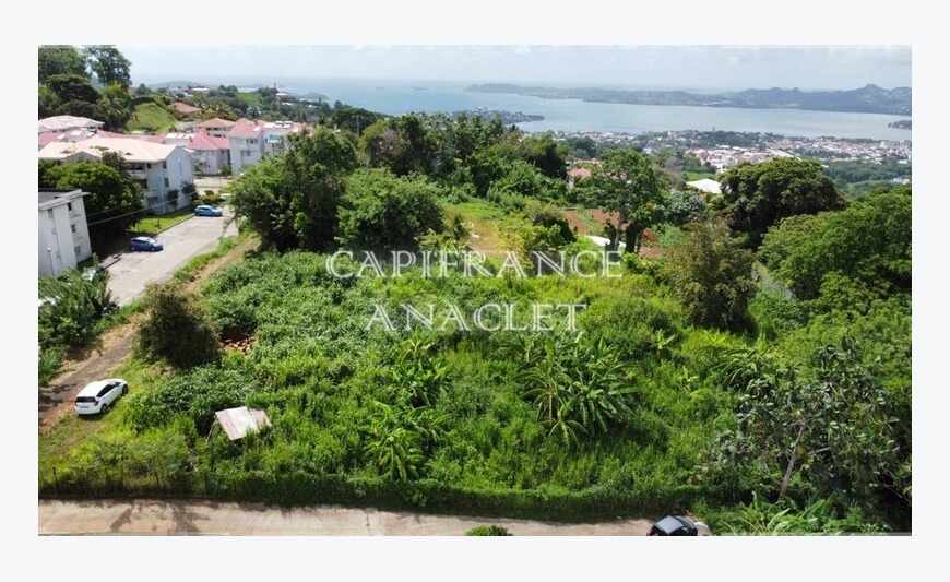 Le Robert terrain de 4167 m² avec vue mer