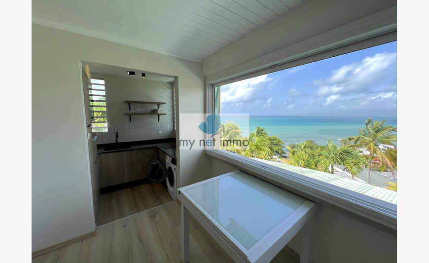 Appartement T1 avec magnifique vue mer à Bas du Fort, refait