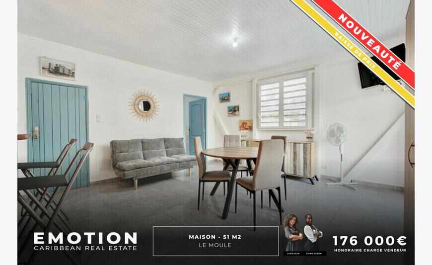 Maison - 51 m2 - Le Moule - ExclusivitÉ