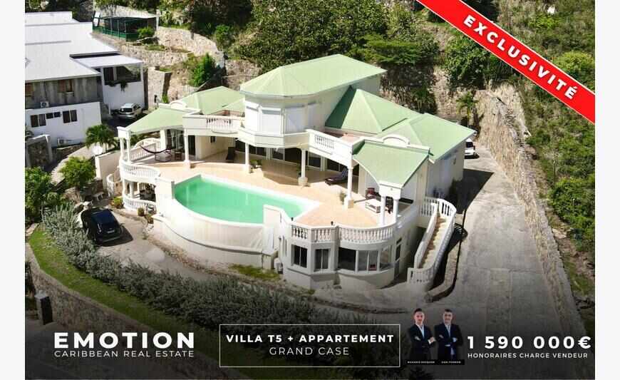 Villa T4 + Appartements à Grand Case