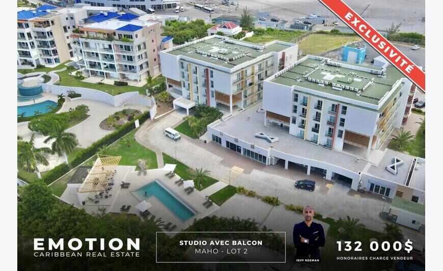 Studio 26 m2 avec balcon - Maho - lot 2