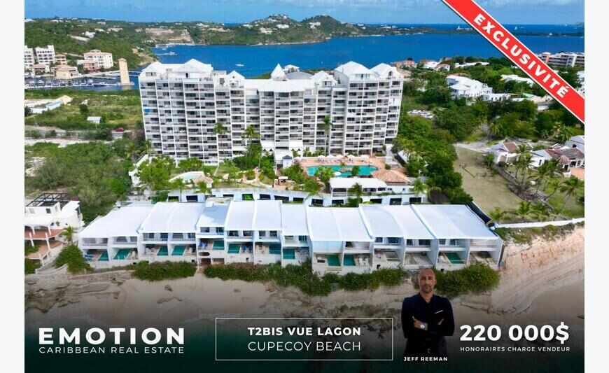 T2 vue lagon Cupecoy