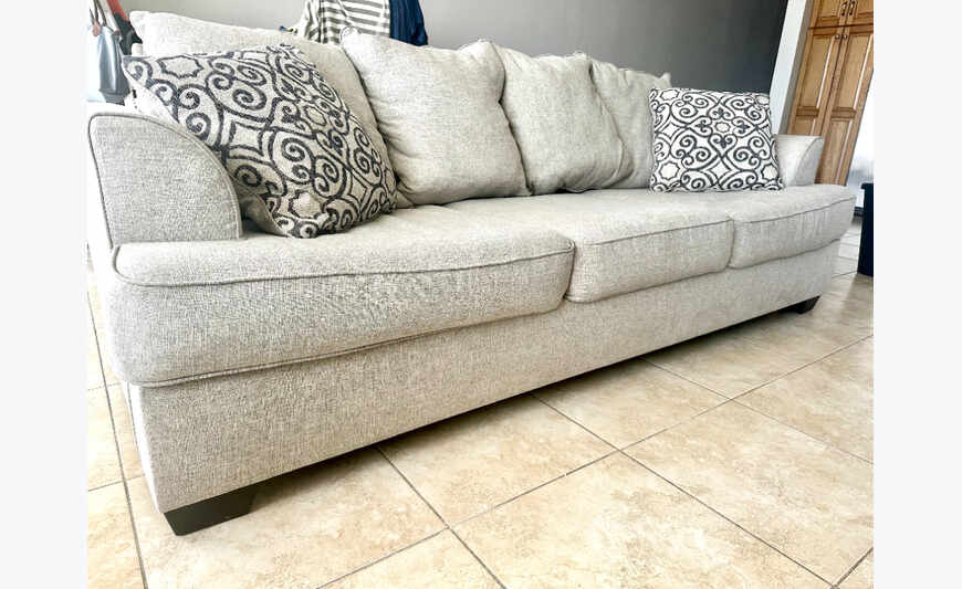 Canapé + causeuse (comme neuve)