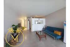 Studio Flamboyant on the beach.