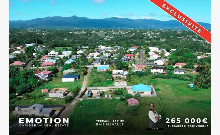Terrain - 1101 m2 - Bragelogne - Baie-Mahault
