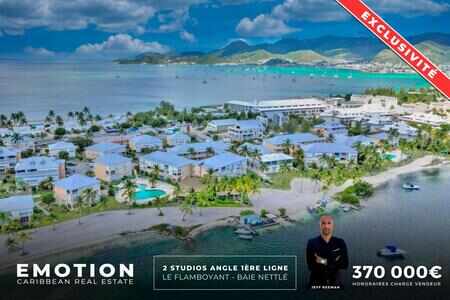 Lot of 2 corner studios connected in duplex Le Flamboyant