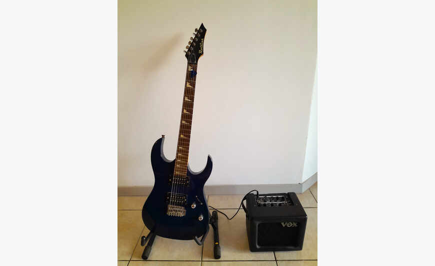 Electric Guitar + Amp + Stand