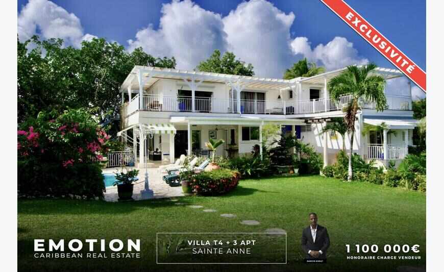 Villa T4 + 3 Appartements - Sainte Anne