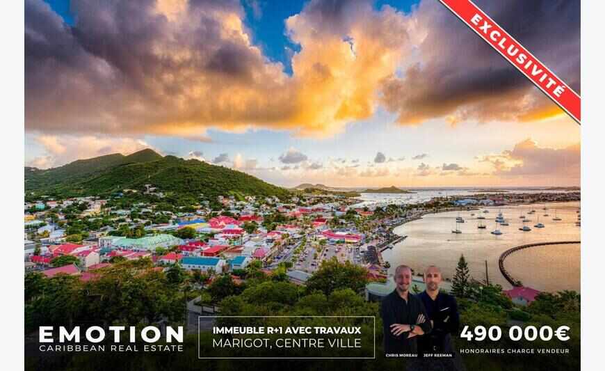 R+1 building - 228 m2 + 12 m2 covered terrace - Marigot