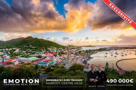R+1 building - 228 m2 + 12 m2 covered terrace - Marigot