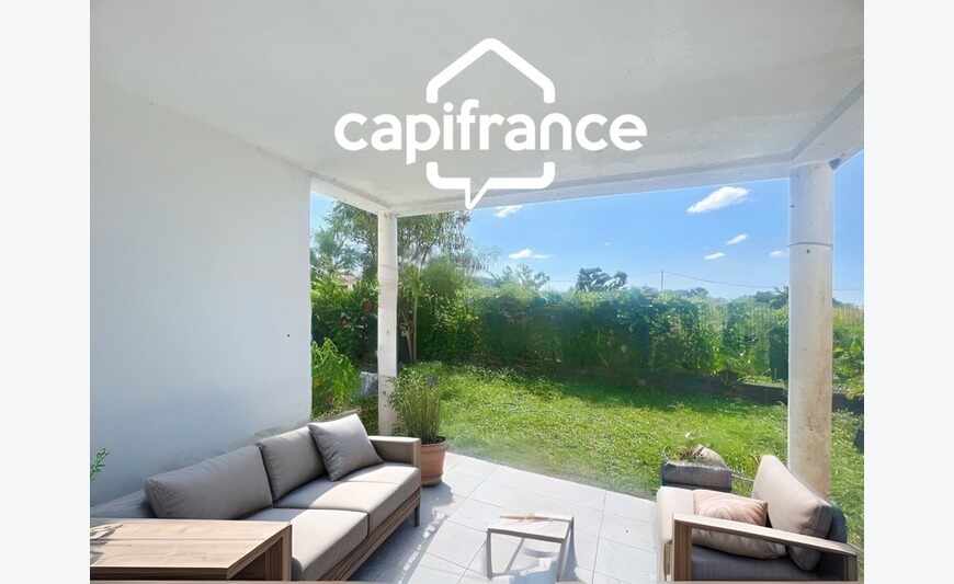 à Bras Panon Bel appartement T3 de 57 m² avec jardin