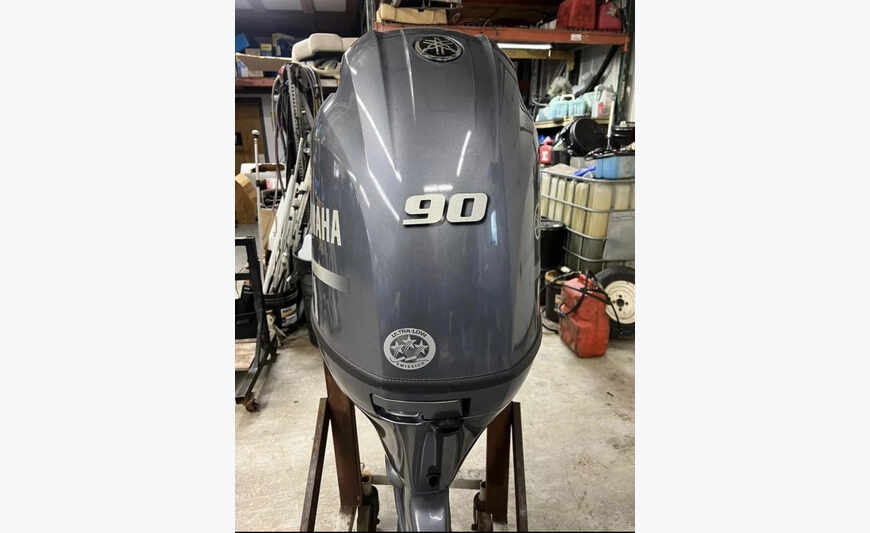Used Yamaha 90HP 4 Stroke Outboard Motor Engine