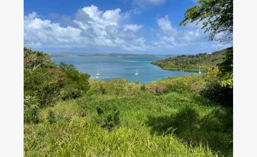 Le Robert terrain de 1300 m² vue mer exceptionnelle