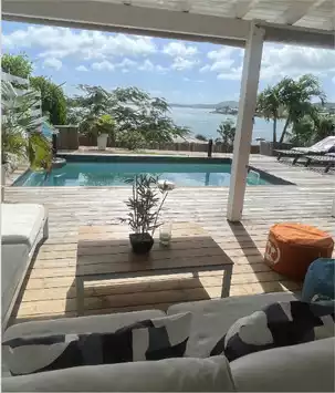 Villa panoramic view from Cul de Sac Bay