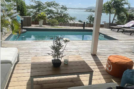 Villa panoramic view from Cul de Sac Bay