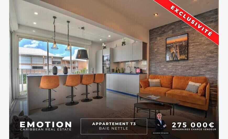 Appartement T3 en angle à la Baie Nettlé