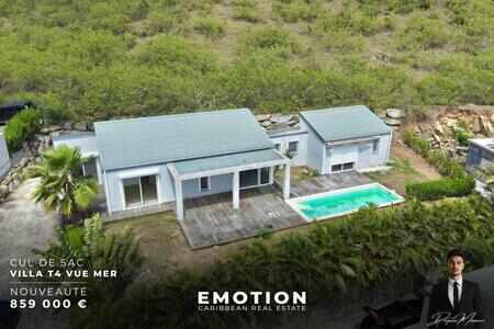 Villa T4 individuelle avec vue mer sur Saint Barthélémy