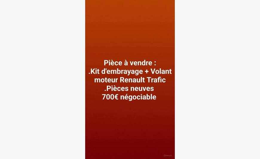 Embrayage et volant moteur Renault trafic 3