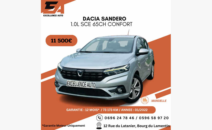 DACIA SANDERO 1.0L SCE 65CH CONFORT