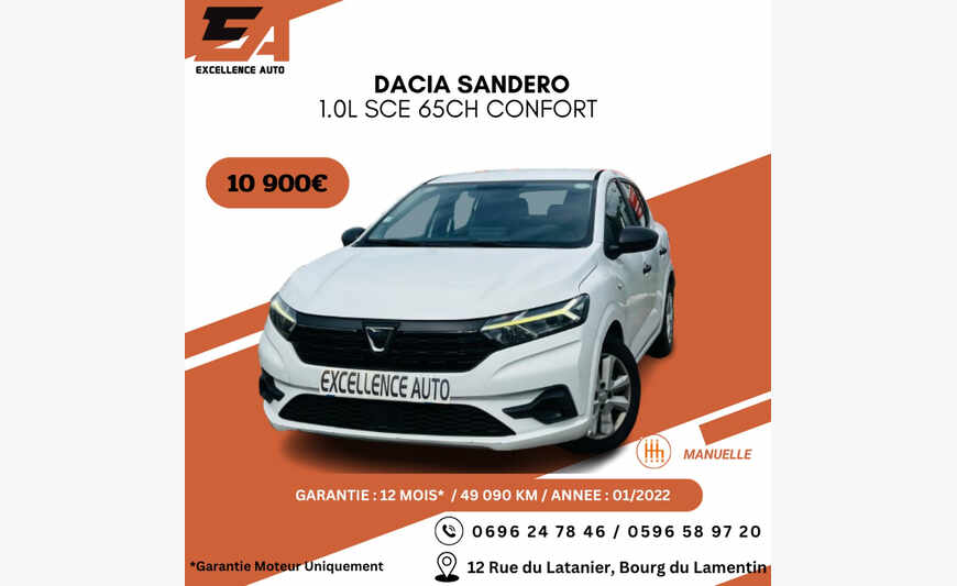DACIA SANDERO 1.0L SCE 65CH CONFORT