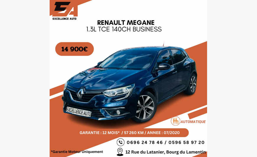 RENAULT MEGANE 1.5L TCE 140CH BUSINESS