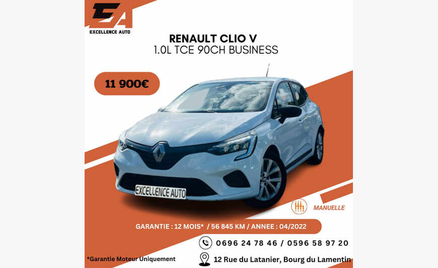 RENAULT CLIO V 1.0L TCE 90CH BUSINESS