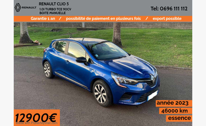 affaire RENAULT CLIO 5 1.0i TURBO TCE