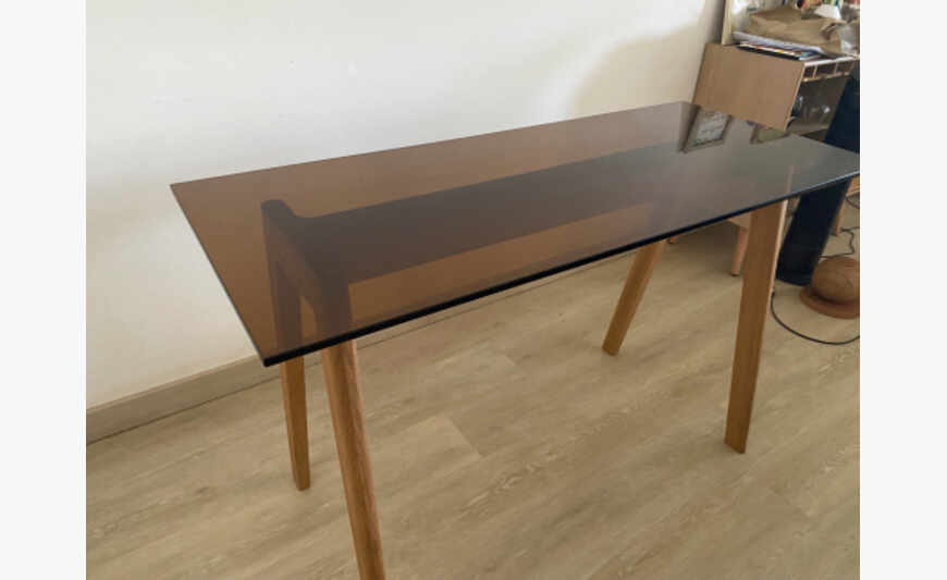 table de bureau (vitre)