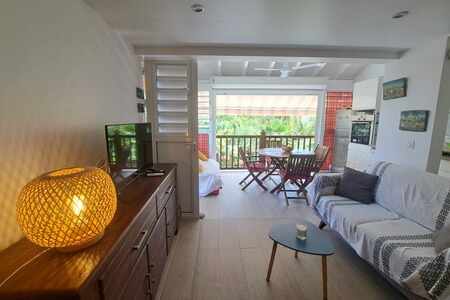 Studio rénové avec terrasse et vue verdoyante -