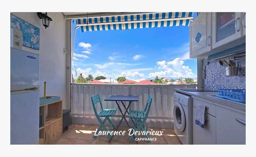Duplex vue mer 1 pièce Saint Francois (971)