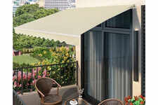 STORE TERRASSE NEUF Beige/Aluminium/Manuel