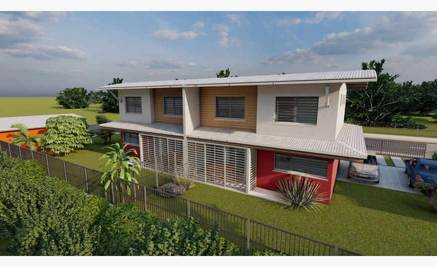 Programme Neuf : Maisons de ville de type 4 avec terrasse à