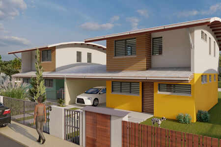 Maison neuve T4 Duplex jumelée avec Garage, Terrasse et
