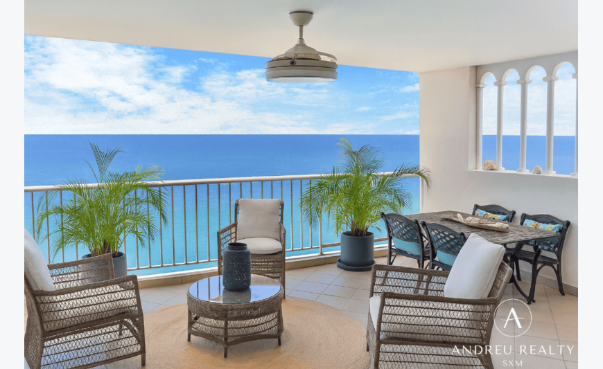 2 Chambres Rénové avec Vue Mer – Cupecoy