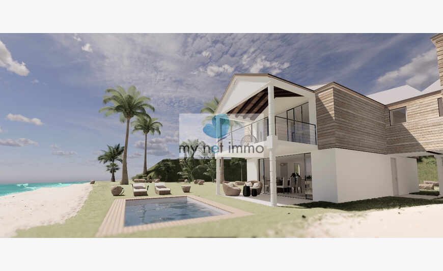 Lot Of 4 New Villas On The Beach - Oyster Pond