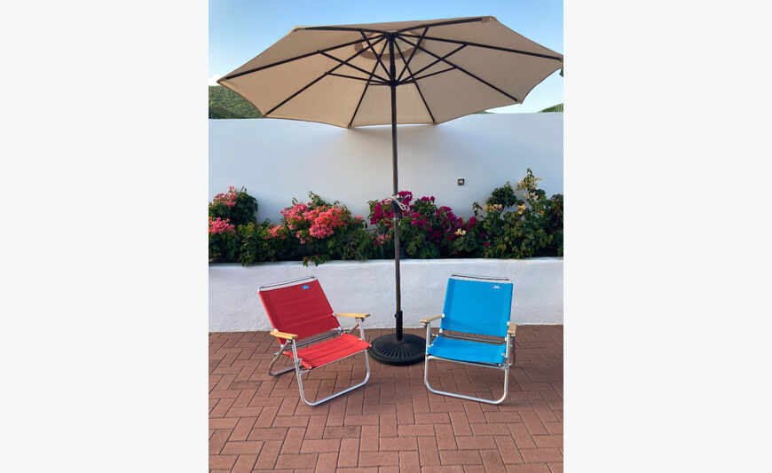 2 chaises de plage pliantes