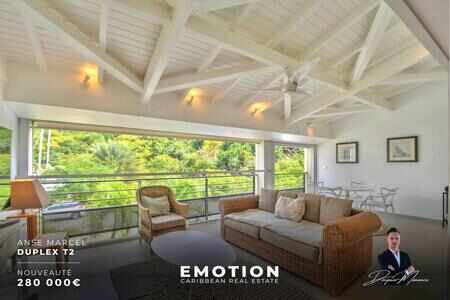 Appartement en duplex T2 à Anse Marcel