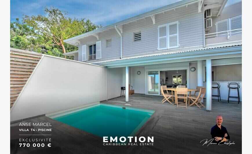 Anse Marcel, House T4 117m2 + Swimming pool