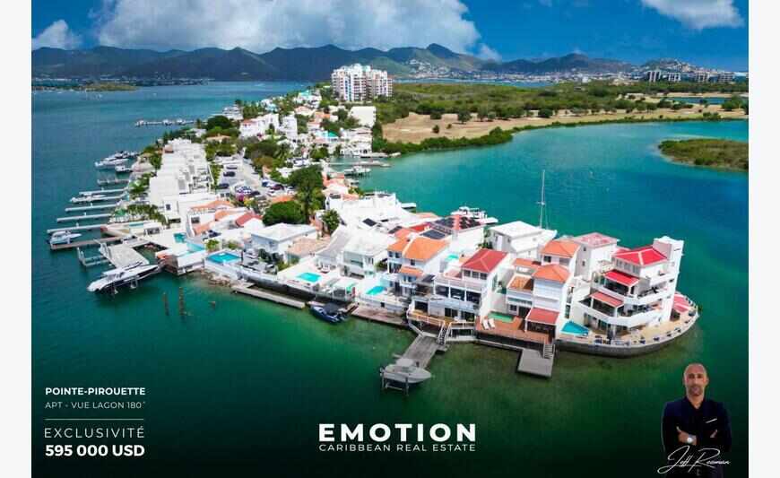 Apt with lagoon view and private pontoon - Pointe Pirouette