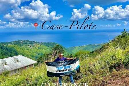 Case Pilote terrain de 898 m2 Vue Mer