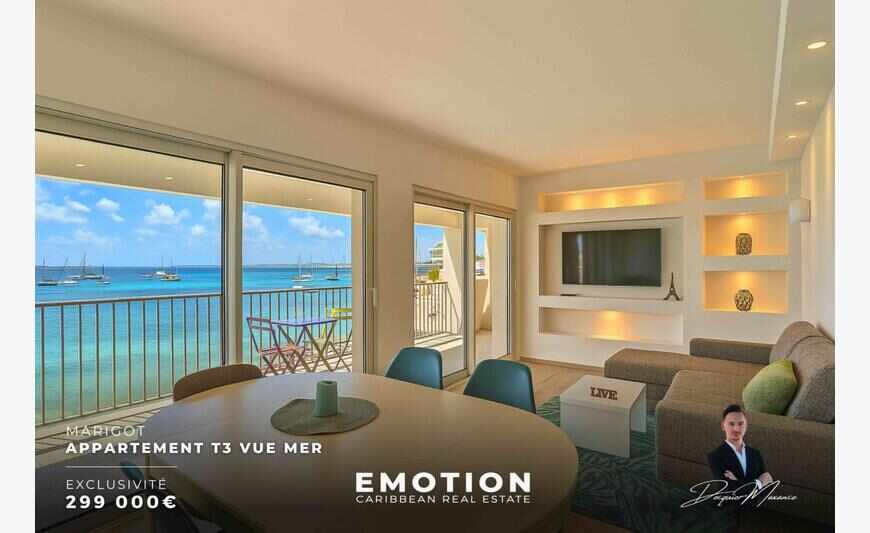 2-bedroom apartment with sea view in Marigot