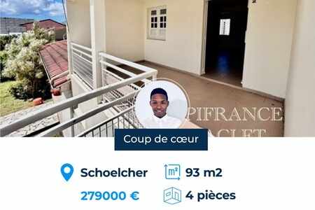 Grosse opportunité ? Appartement F4 vue mer à Schoelcher
