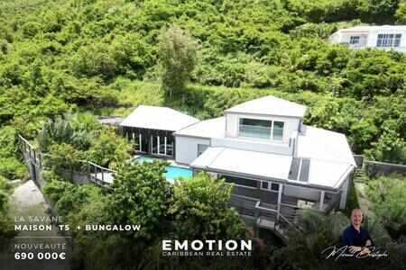 Maison 135 m2 + piscine et Bungalow de 2 chambres