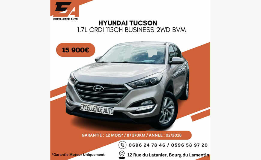 HYUNDAI TUCSON 1.7L CRDI 115CH BUSINESS 2WD BVM