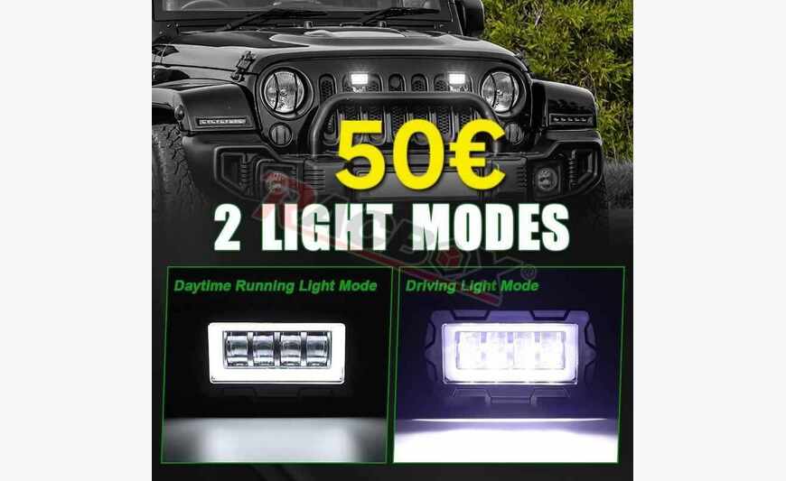 Petite barre led diurne et faux de route