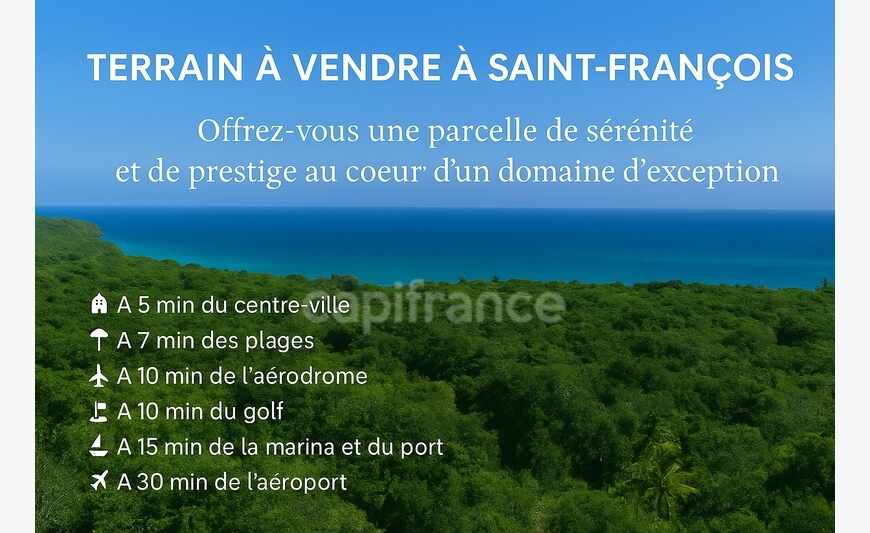 Terrain d'exception à Saint-François (971), lotissement de 5