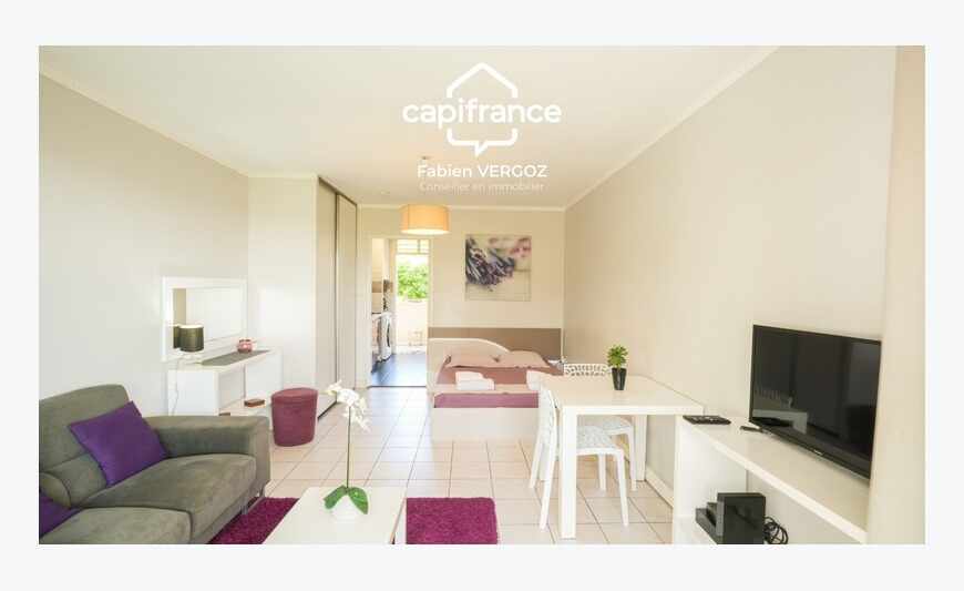 Studio 27m² + Varangue à Boucan Canot (Saint-Gilles, La