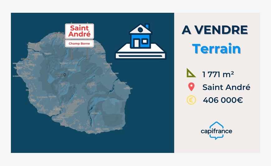 Saint-André - Champ Borne : Opportunité foncière de 1 771 m²